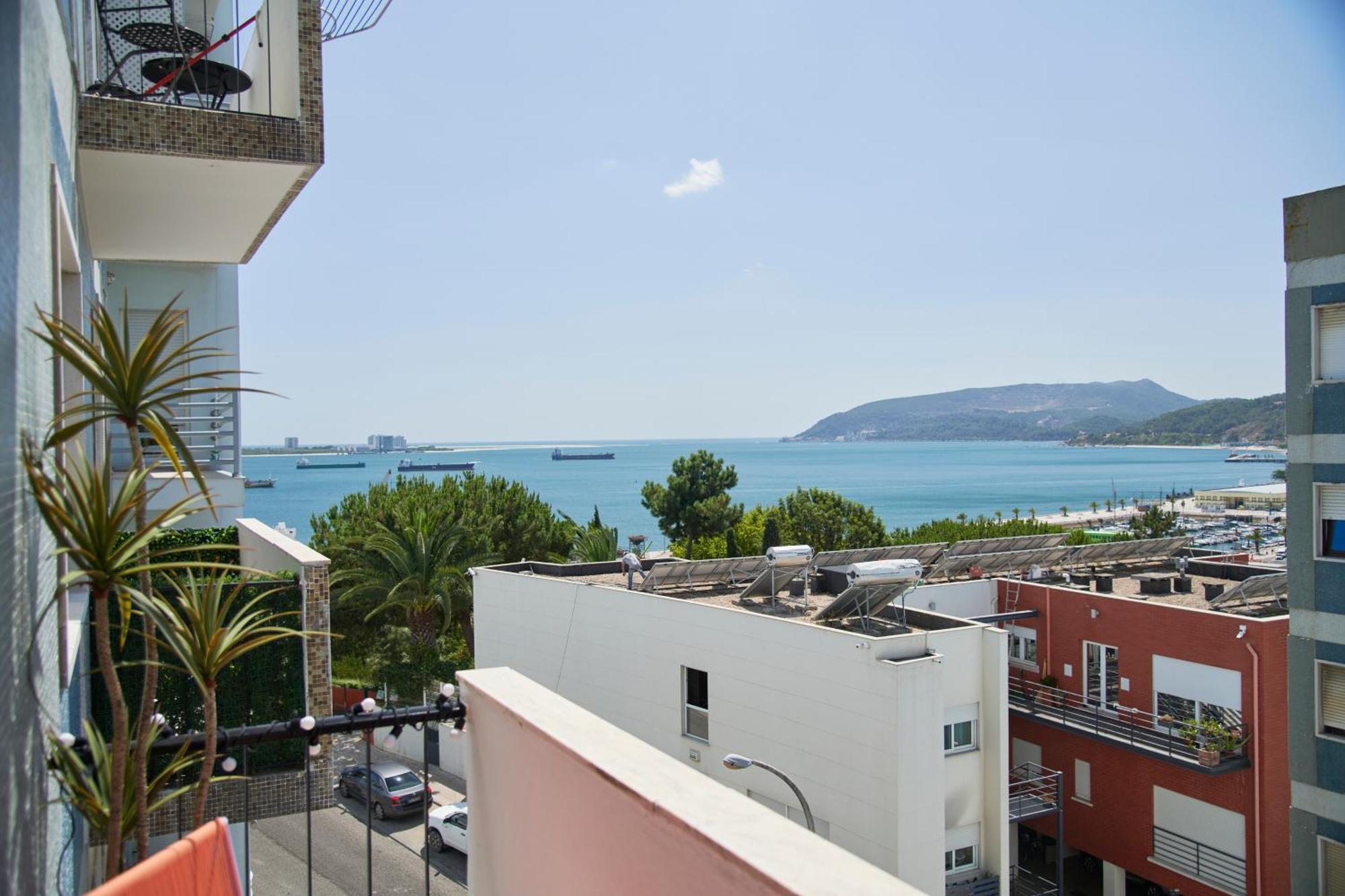 Sunset Bay View, Renovated Apt, By Timecooler Σετούμπαλ Εξωτερικό φωτογραφία