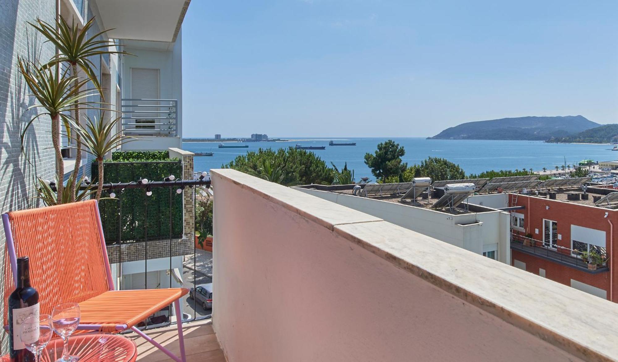 Sunset Bay View, Renovated Apt, By Timecooler Σετούμπαλ Εξωτερικό φωτογραφία
